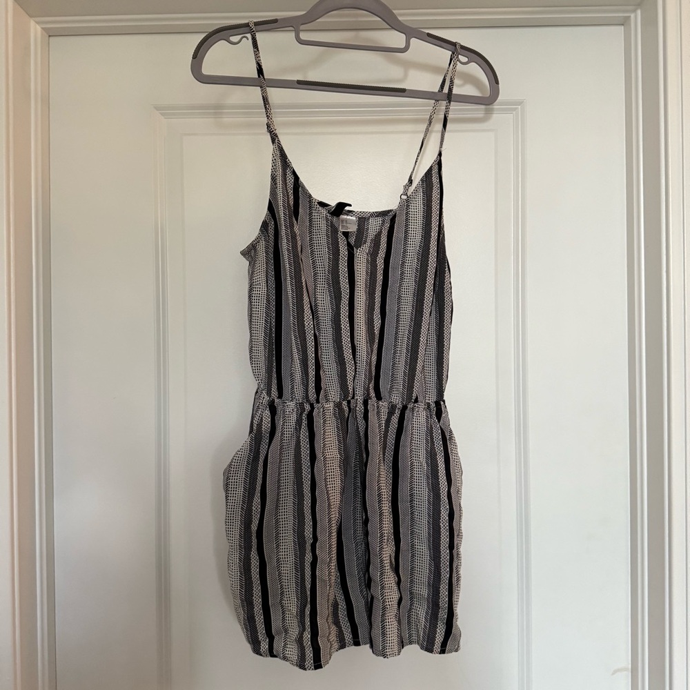 H&M Black and White Romper